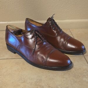 Salvatore Ferragamo Dark Brown Leather Derbys